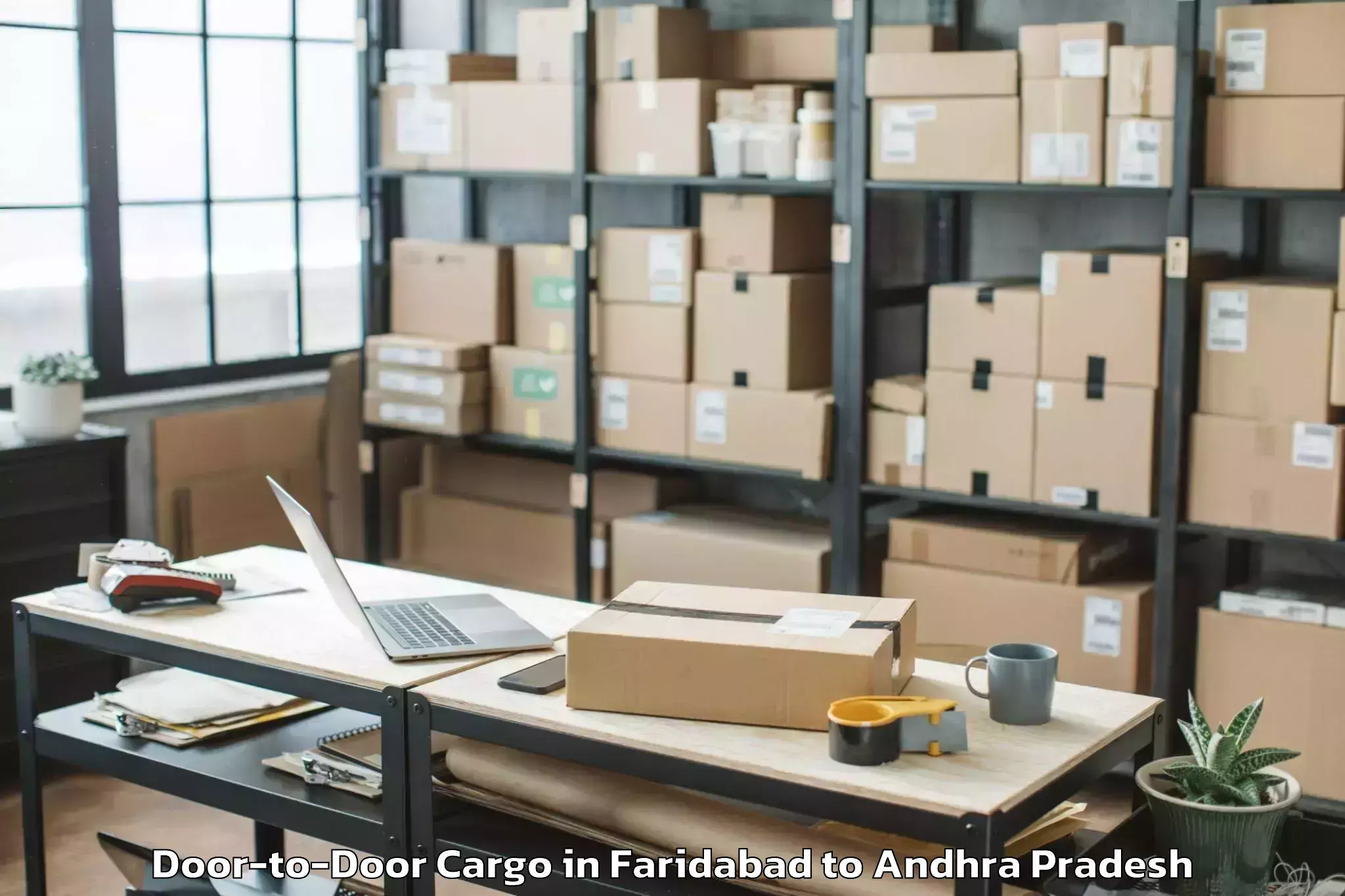 Comprehensive Faridabad to Pedapudi Door To Door Cargo